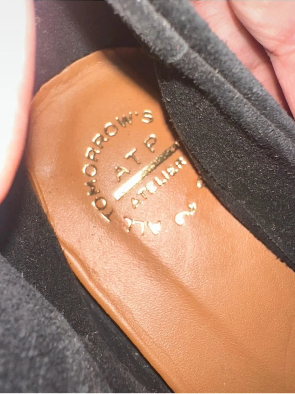 ATP Black Suede Women's Flats